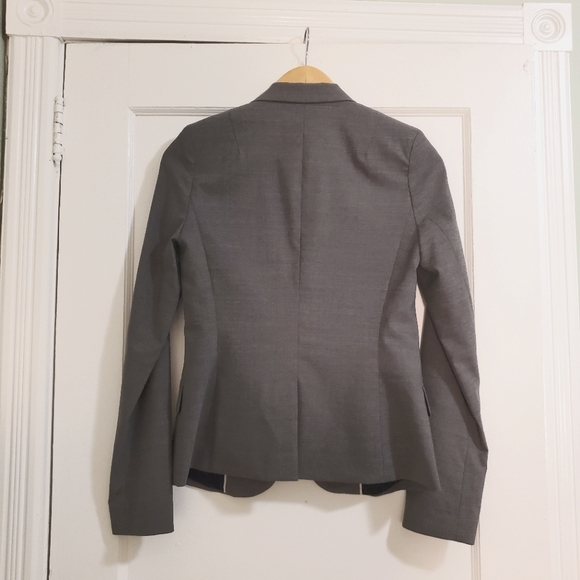 Club Monaco classic grey wool blazer sz 0 - Picture 2 of 8